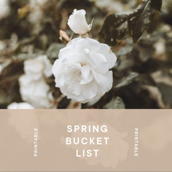 Printable Spring Bucket List